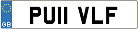 Trailer License Plate